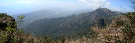 View of Pilloor dam fro Bakasura Malai